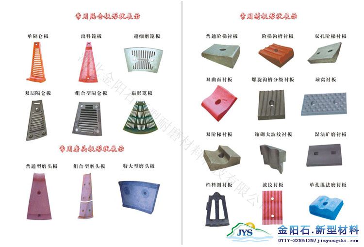 水泥磨机粗磨仓衬板选用什么材质才耐磨?