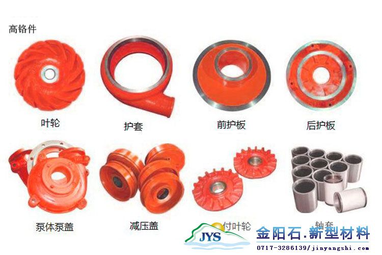 哪里有渣浆泵叶轮、前后护板、护套等渣浆泵配件生产厂家